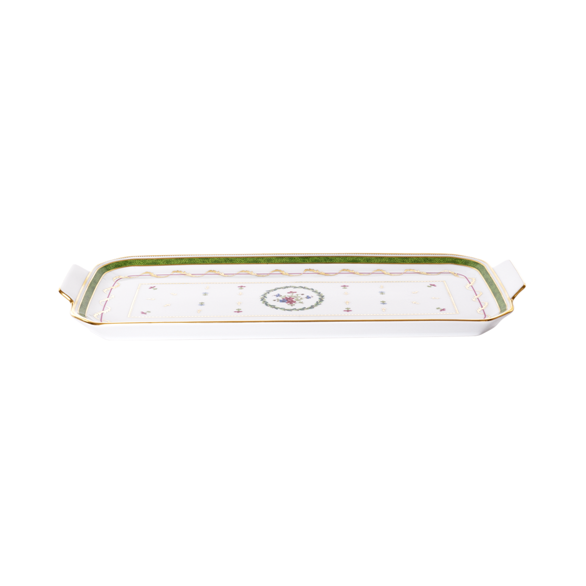 haviland-vieux-paris-vert-plat-cake-porcelaine-vert image 2