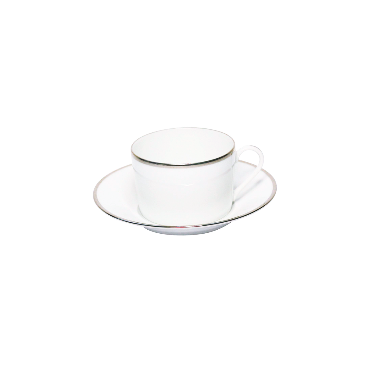 haviland-orsay-tasse-et-soucoupe-th-porcelaine-platine image 1