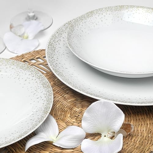 m-dard-de-noblat-byblos-6-assiettes-dessert-porcelaine-blanc-dor image 6