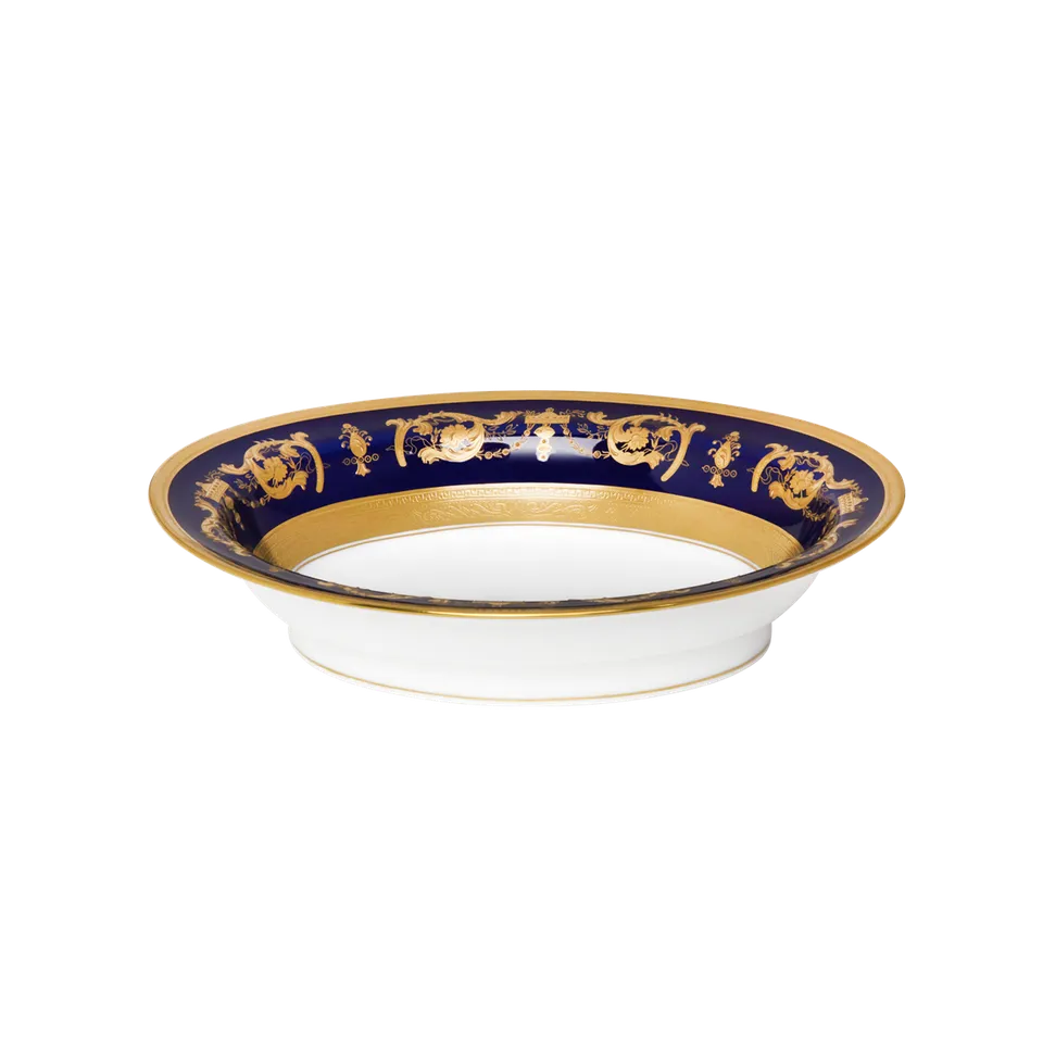 haviland-imp-rator-compotier-porcelaine-bleu-et-or image 1