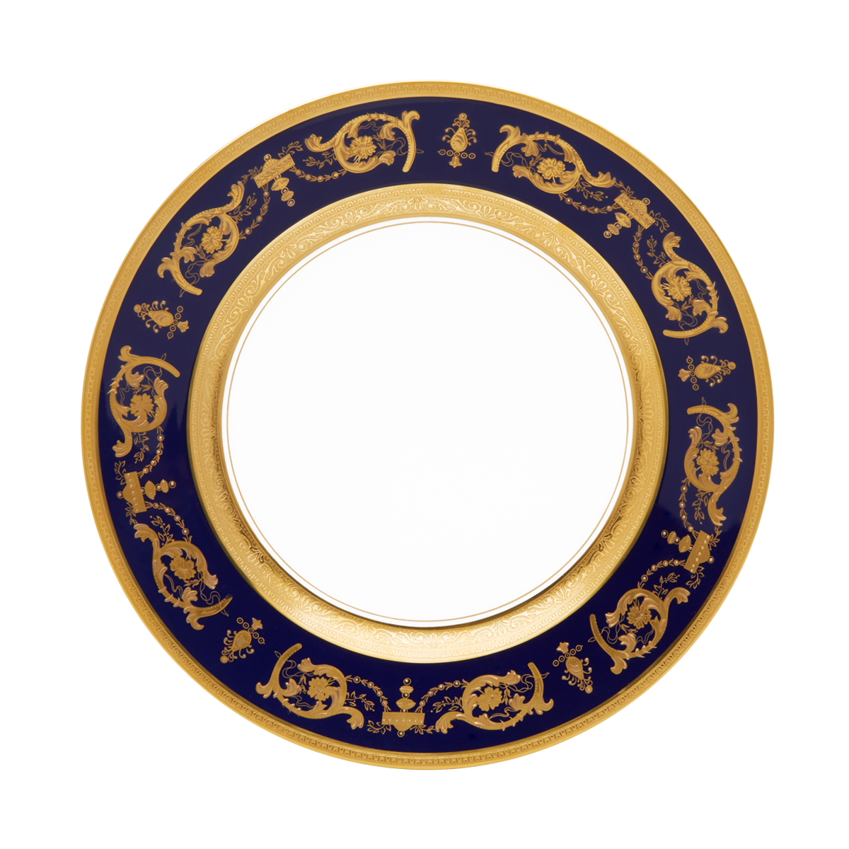haviland-imp-rator-assiette-d-ner-bleu-de-four-or image 1