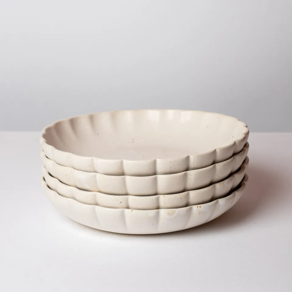 jeda-c-ramique-bowl-fleurs-bol-set-de-4-22-cm-blanc image 1