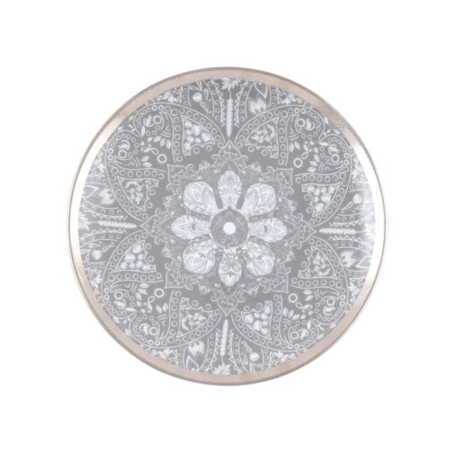 haviland-romane-assiette-dessert-grise-porcelaine image 1