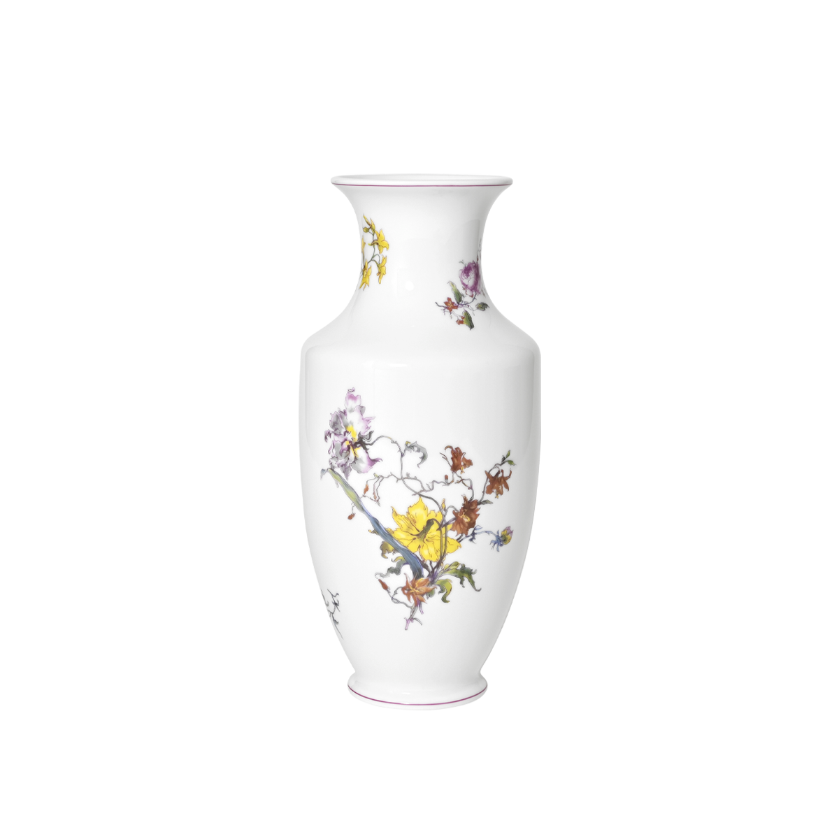 haviland-h-ritage-vase-28cm-fleurs-d-auteuil-porcelaine-limoges image 1