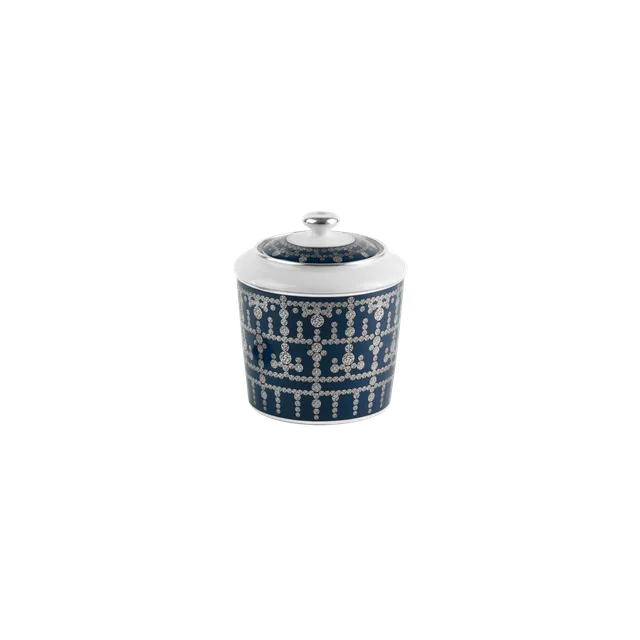 haviland-tiara-sucrier-porcelaine-bleu-de-prusse-platine image 1