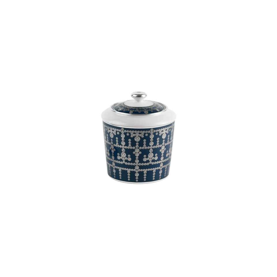 haviland-tiara-sucrier-porcelaine-bleu-de-prusse-platine image 1