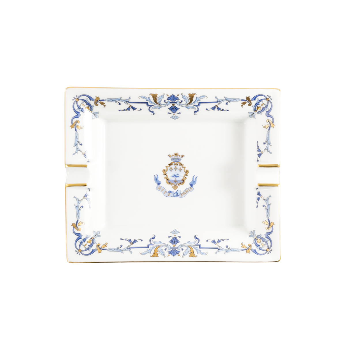 haviland-marthe-ritz-paris-cendrier-porcelaine-blanc-or image 1