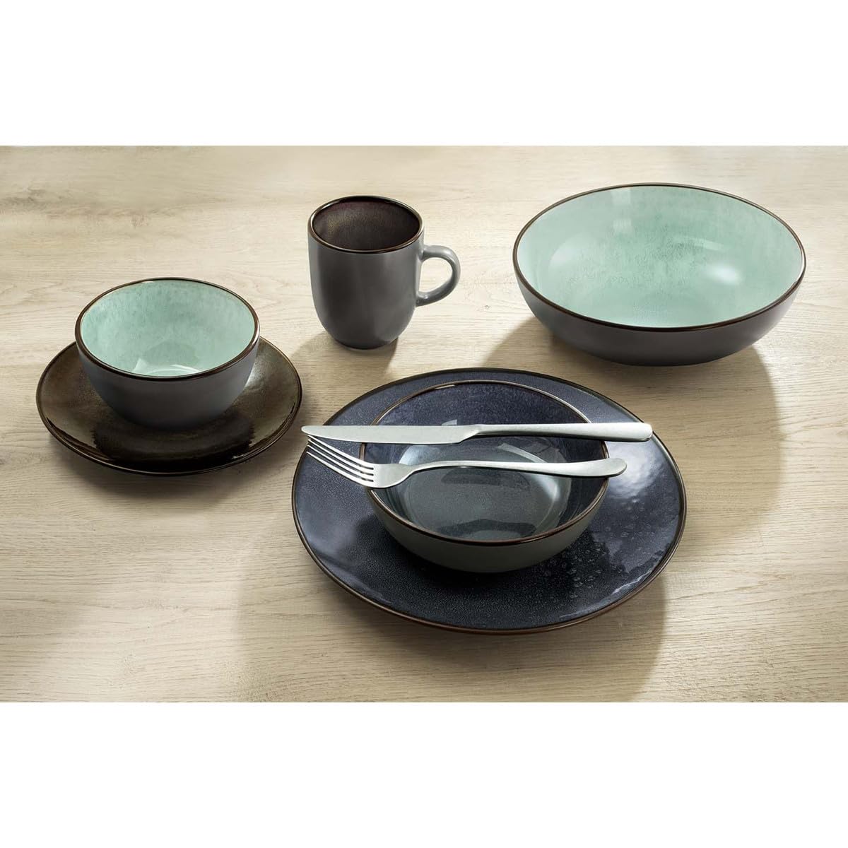 m-dard-de-noblat-feeling-assiette-dessert-gr-s-indigo-lot-6 image 2