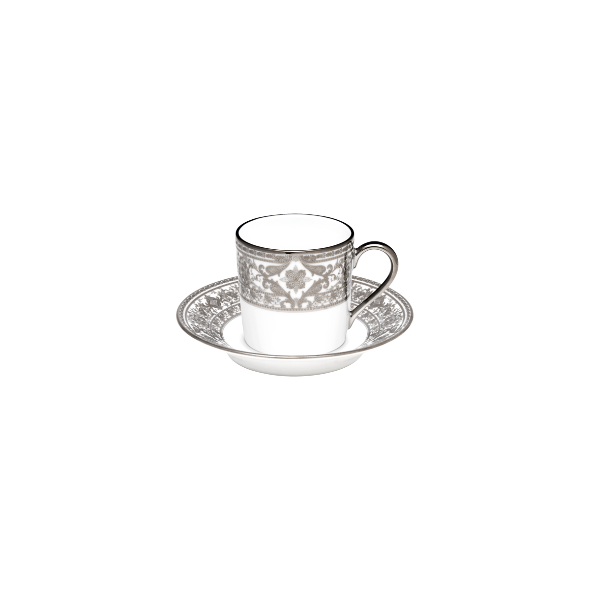 haviland-matignon-tasse-et-soucoupe-caf-porcelaine-blanc-platine image 1
