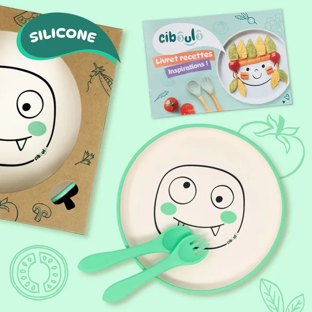 ciboulo-monstre-coffret-repas-b-b-silicone-sans-bpa image 1