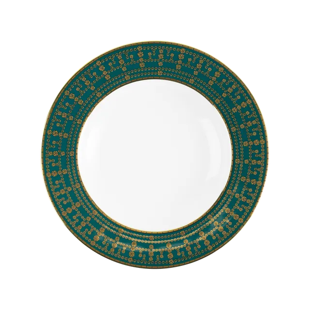 haviland-tiara-assiette-creuse-bleu-paon-or image 1