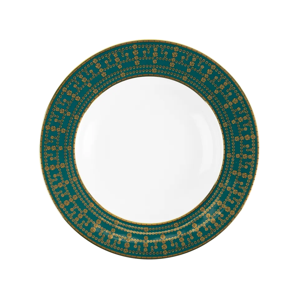 haviland-tiara-assiette-creuse-bleu-paon-or image 1