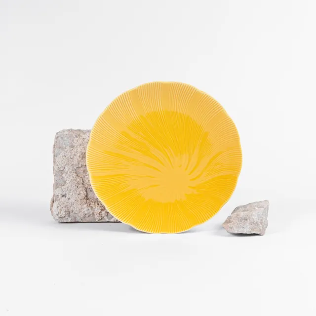 ogre-la-fabrique-tahiti-assiette-dessert-porcelaine-jaune-19-cm image 1