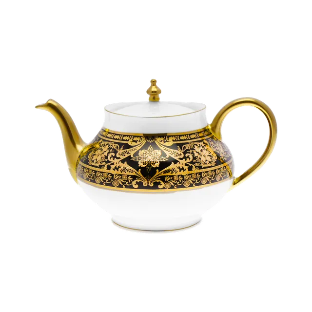 haviland-matignon-th-i-re-boule-porcelaine-noir-or image 1