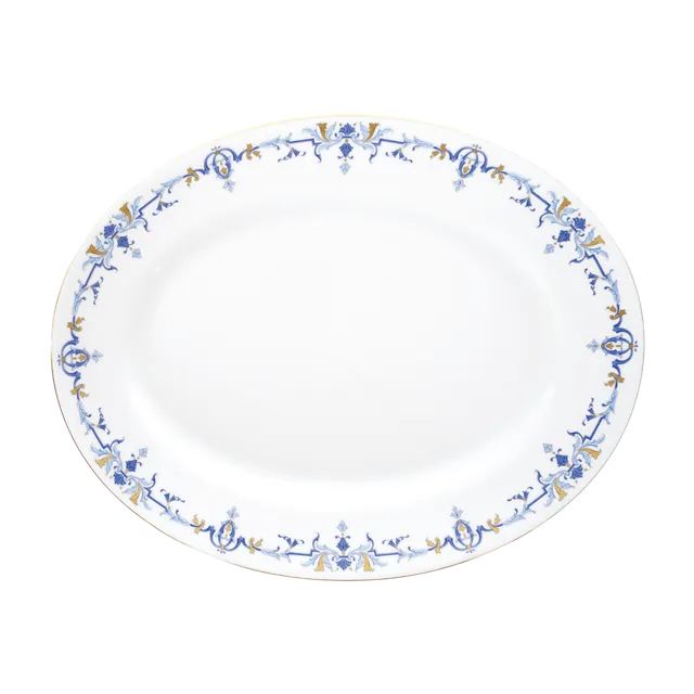haviland-marthe-ritz-paris-plat-ovale-porcelaine-blanche image 1