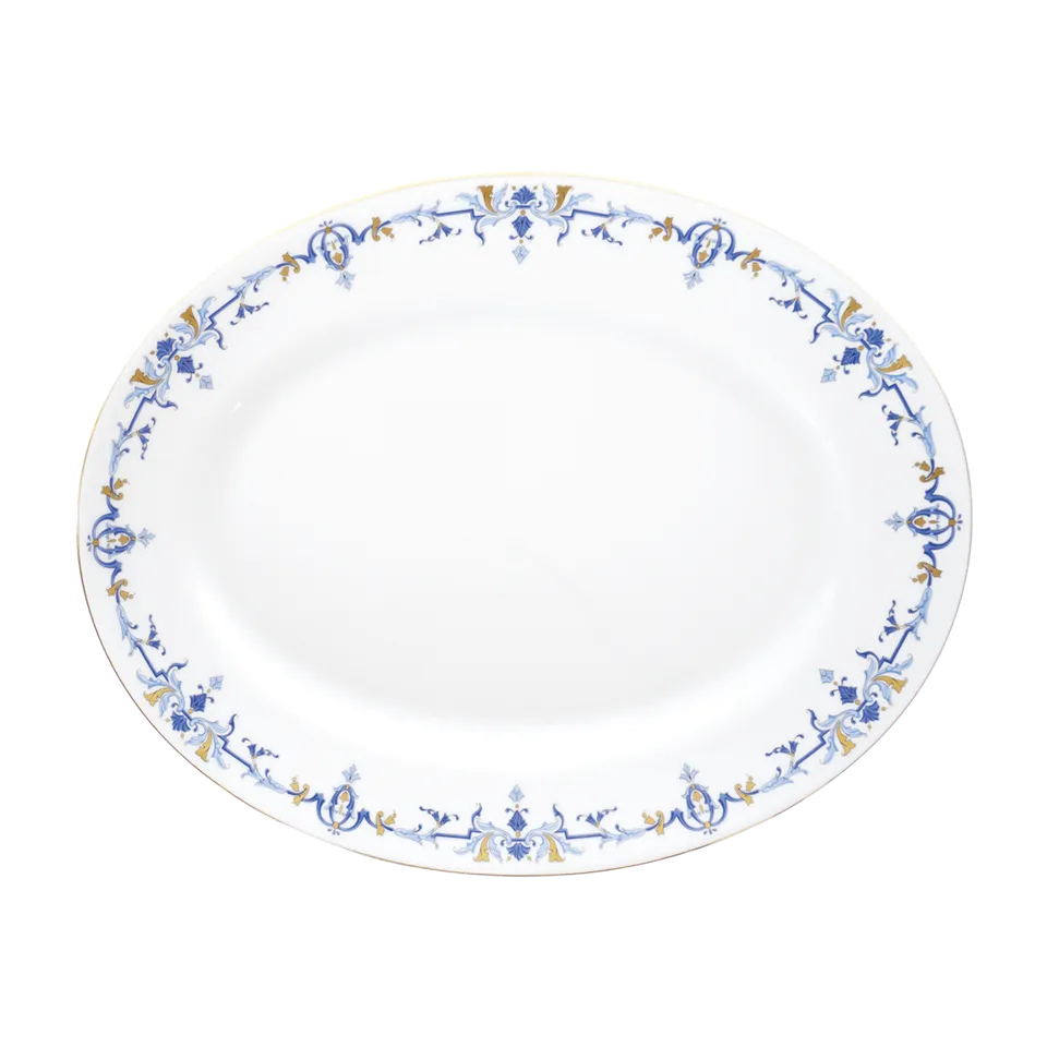 haviland-marthe-ritz-paris-plat-ovale-porcelaine-blanche image 1