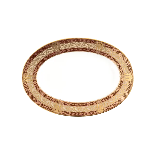 haviland-salon-murat-ravier-porcelaine-cerise-or image 1