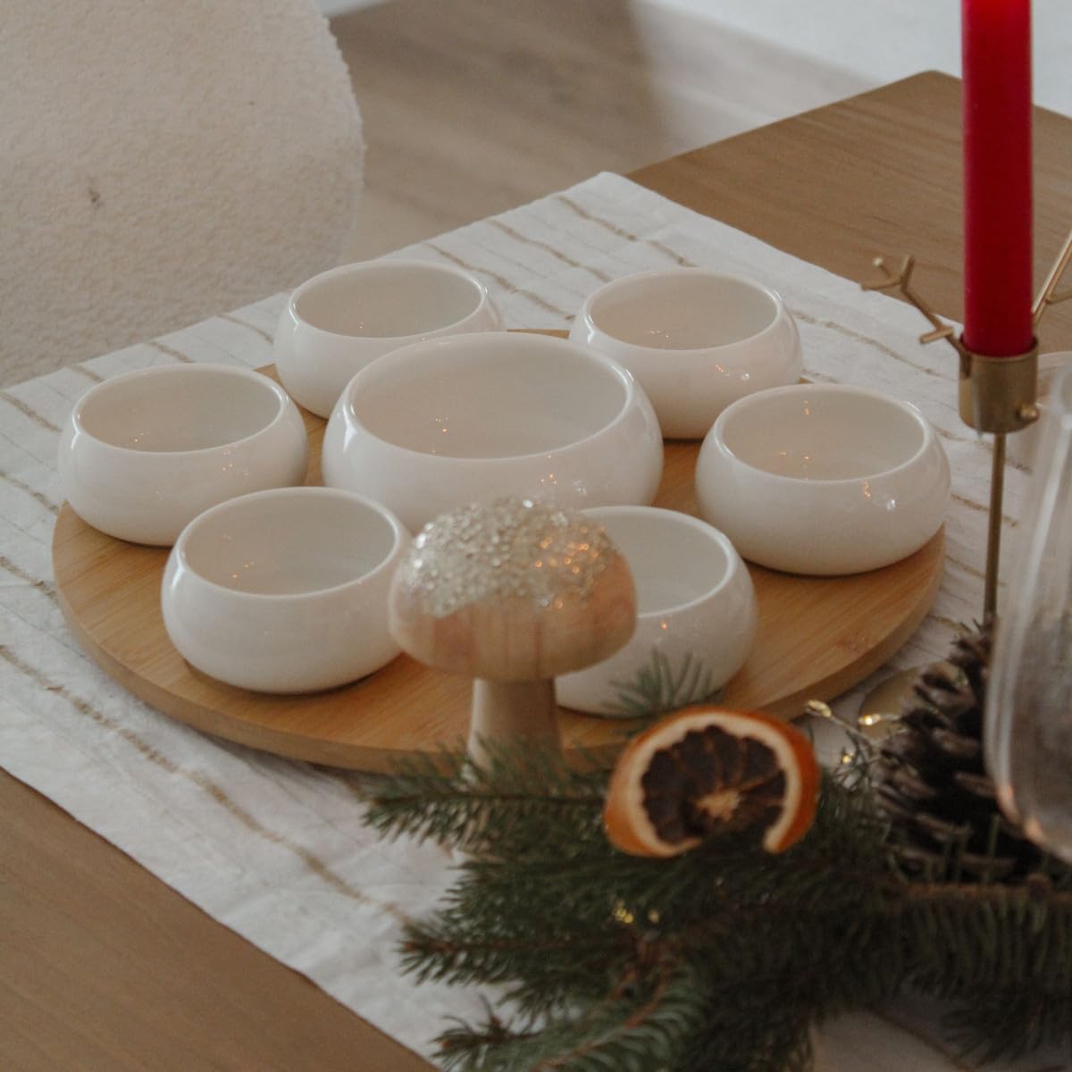 m-dard-de-noblat-tapas-plateau-7-coupelles-d7-5-cm-blanc image 3