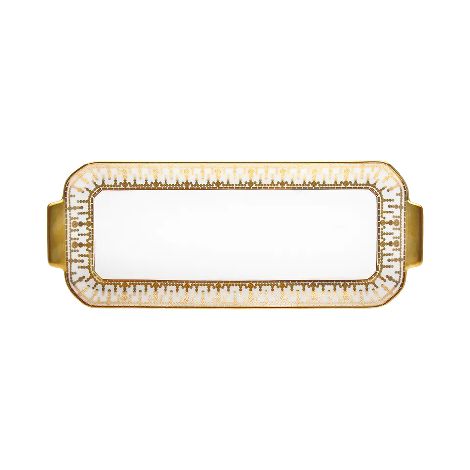 haviland-tiara-plat-cake-blanc-or-porcelaine image 1