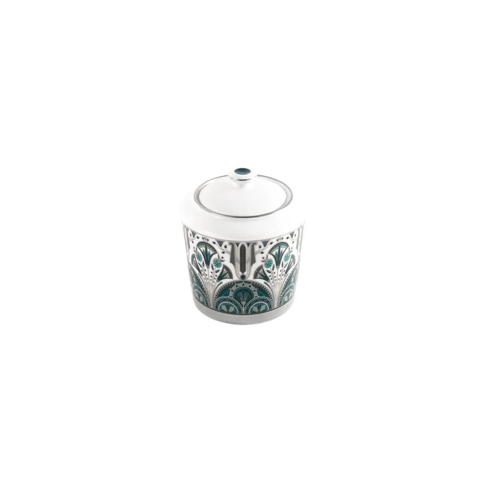 haviland-r-ves-du-nil-sucrier-porcelaine-vert-platine image 1