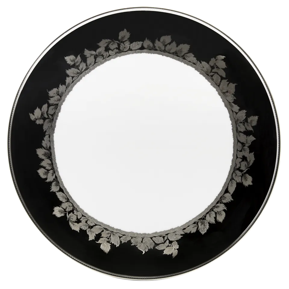 haviland-feuille-de-platine-plat-tarte-porcelaine-platine image 1
