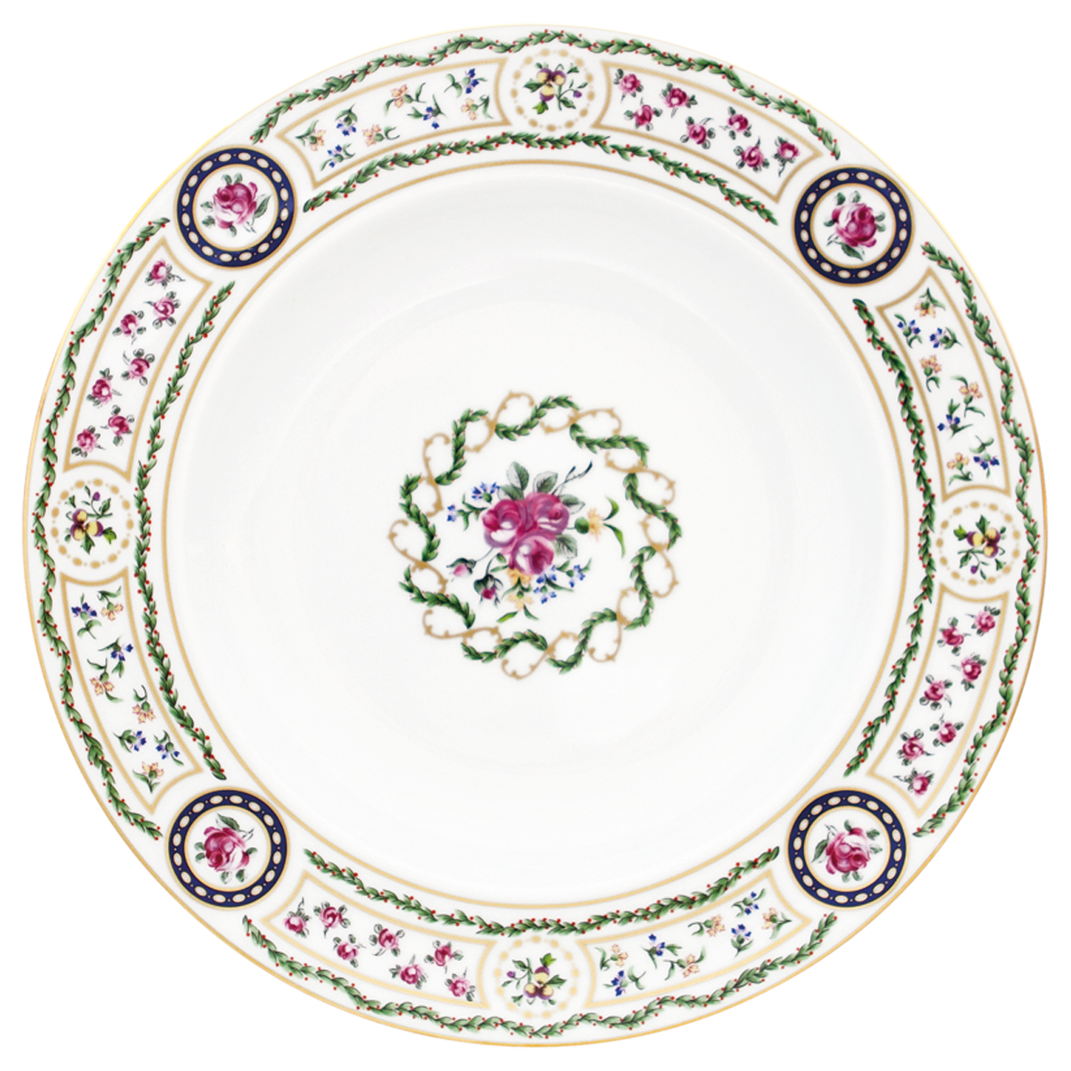 haviland-louveciennes-plat-rond-creux-porcelaine-limoges image 1