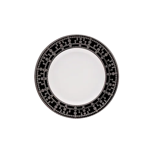 haviland-tiara-assiette-pain-noir-platine-porcelaine-limoges image 1