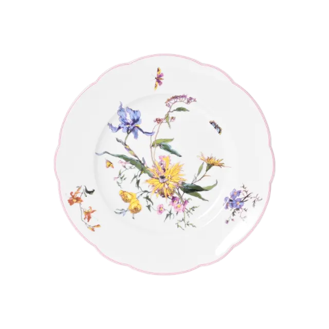 haviland-h-ritage-assiette-dessert-fleurs-d-auteuil-porcelaine image 1