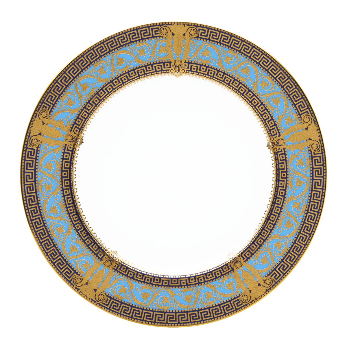 haviland-salon-murat-assiette-d-ner-bleu-ciel-et-or image 1