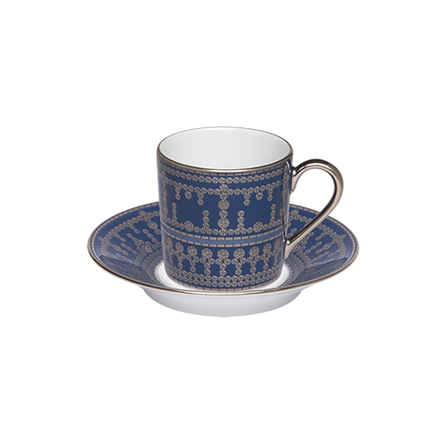 haviland-tiara-tasse-caf-bleu-de-prusse-platine image 1