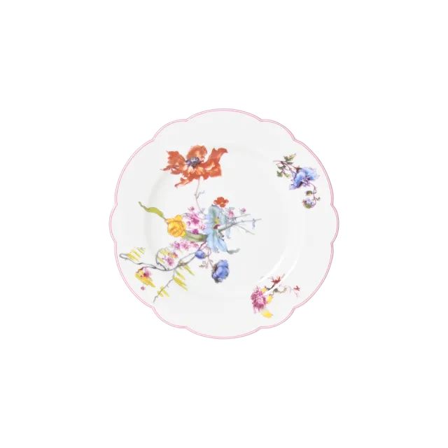 haviland-h-ritage-fleurs-d-auteuil-assiette-pain-porcelaine image 1