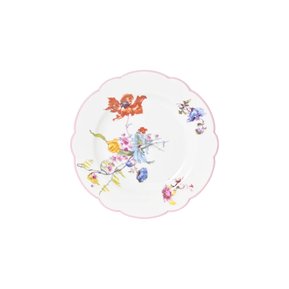 haviland-h-ritage-fleurs-d-auteuil-assiette-pain-porcelaine image 1