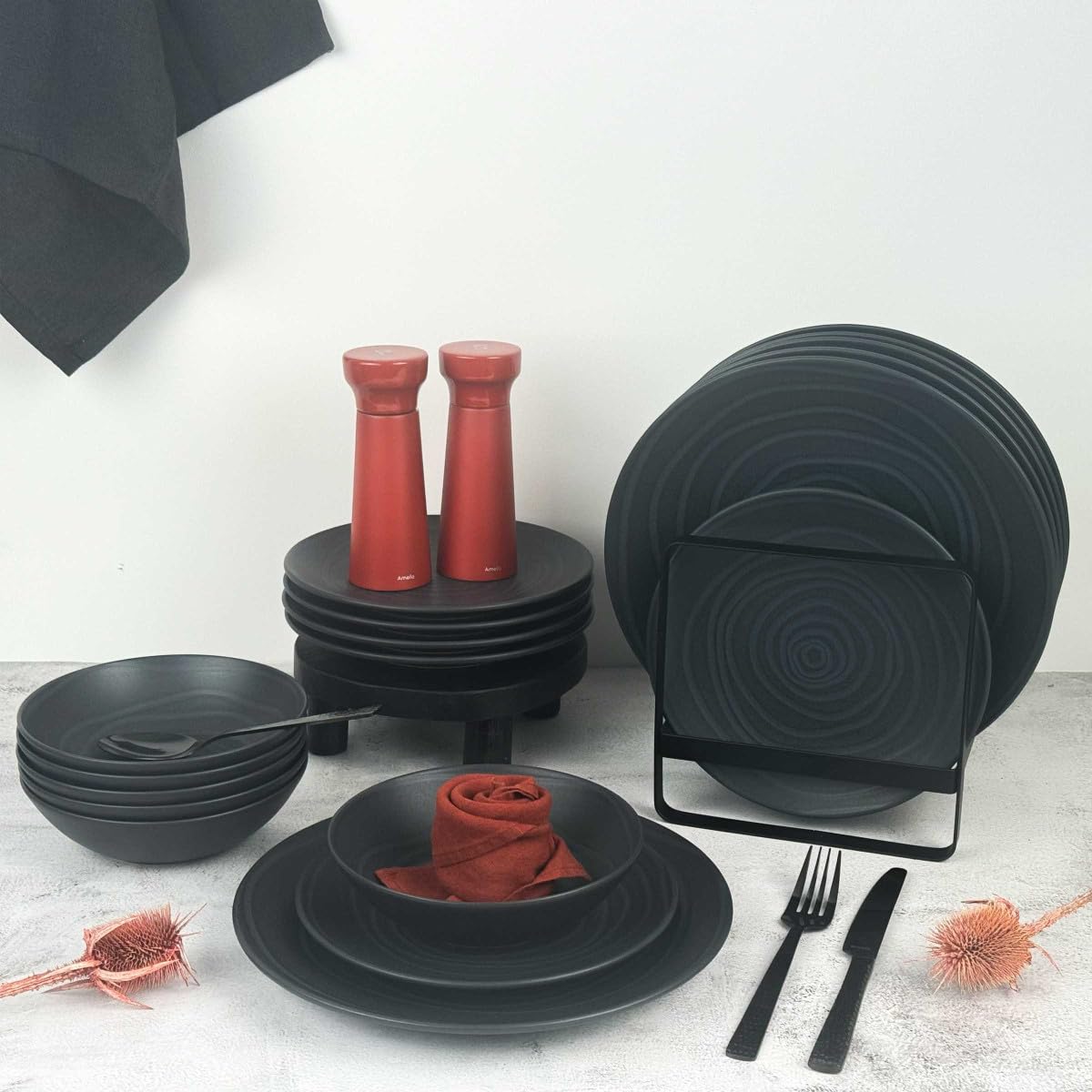 m-dard-de-noblat-vibe-assiette-salade-p-tes-17-cm-gris-lot-6-gr-s image 3