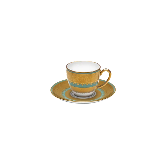 haviland-bassora-tasse-caf-et-soucoupe-porcelaine image 1