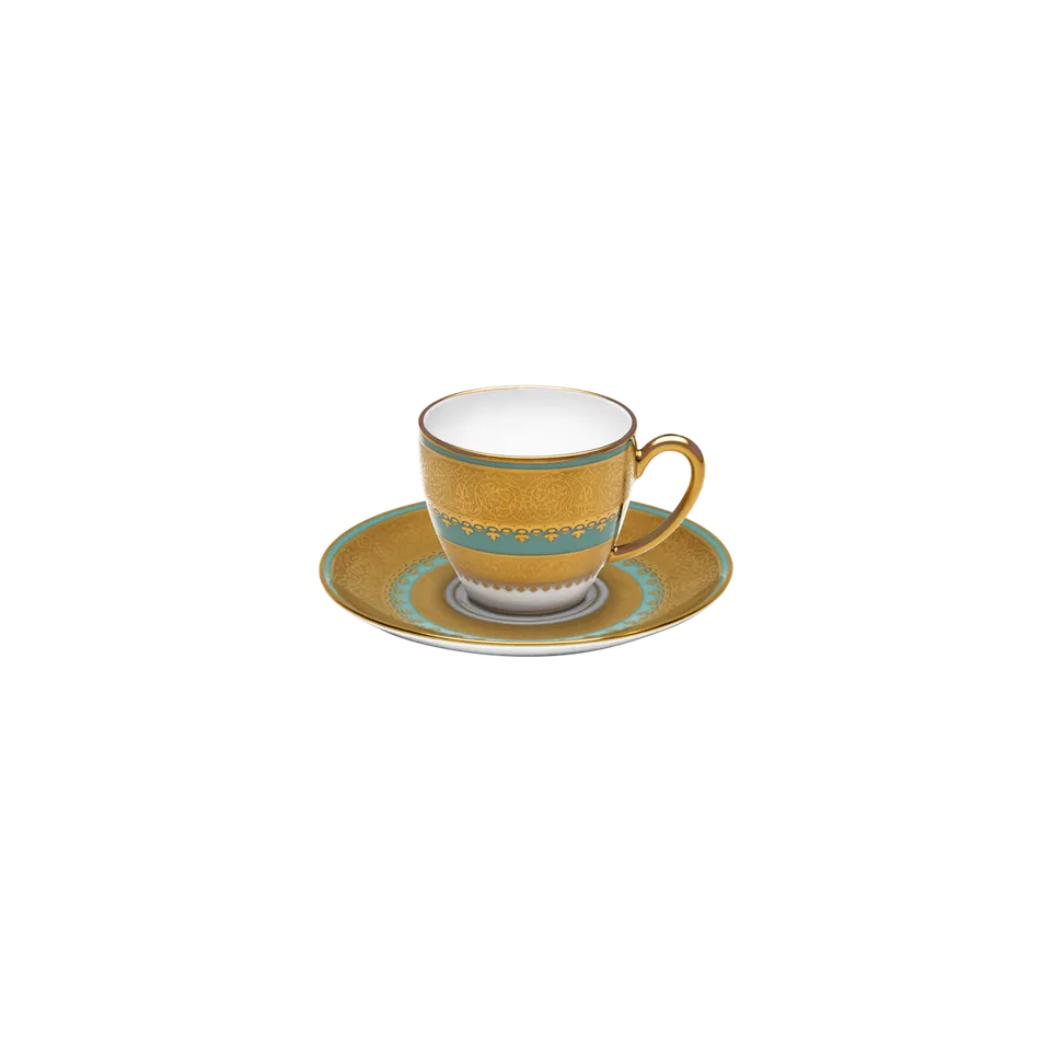 haviland-bassora-tasse-caf-et-soucoupe-porcelaine image 1