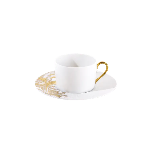 haviland-stanislas-tasse-th-soucoupe-porcelaine-or image 1