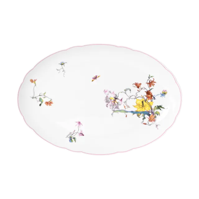 haviland-h-ritage-plat-ovale-fleurs-d-auteuil-porcelaine image 1