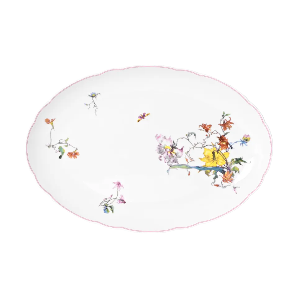 haviland-h-ritage-plat-ovale-fleurs-d-auteuil-porcelaine image 1