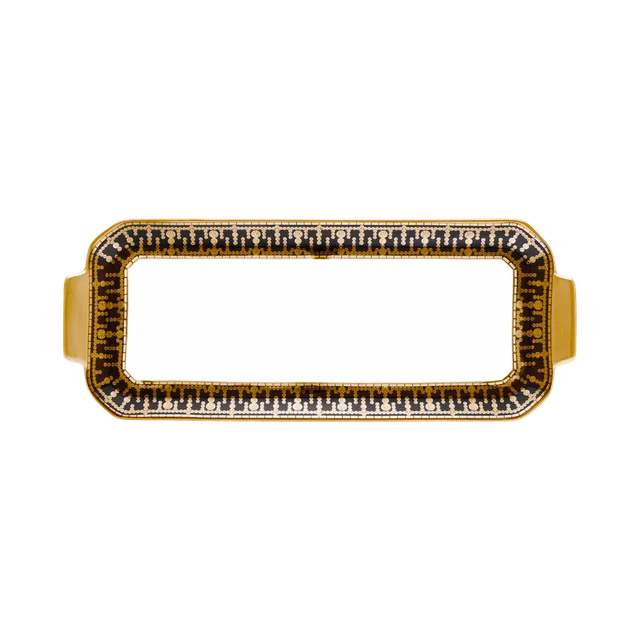 haviland-tiara-plat-cake-noir-or-porcelaine image 1