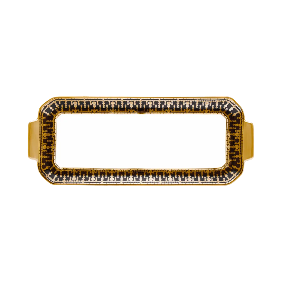 haviland-tiara-plat-cake-noir-or-porcelaine image 1