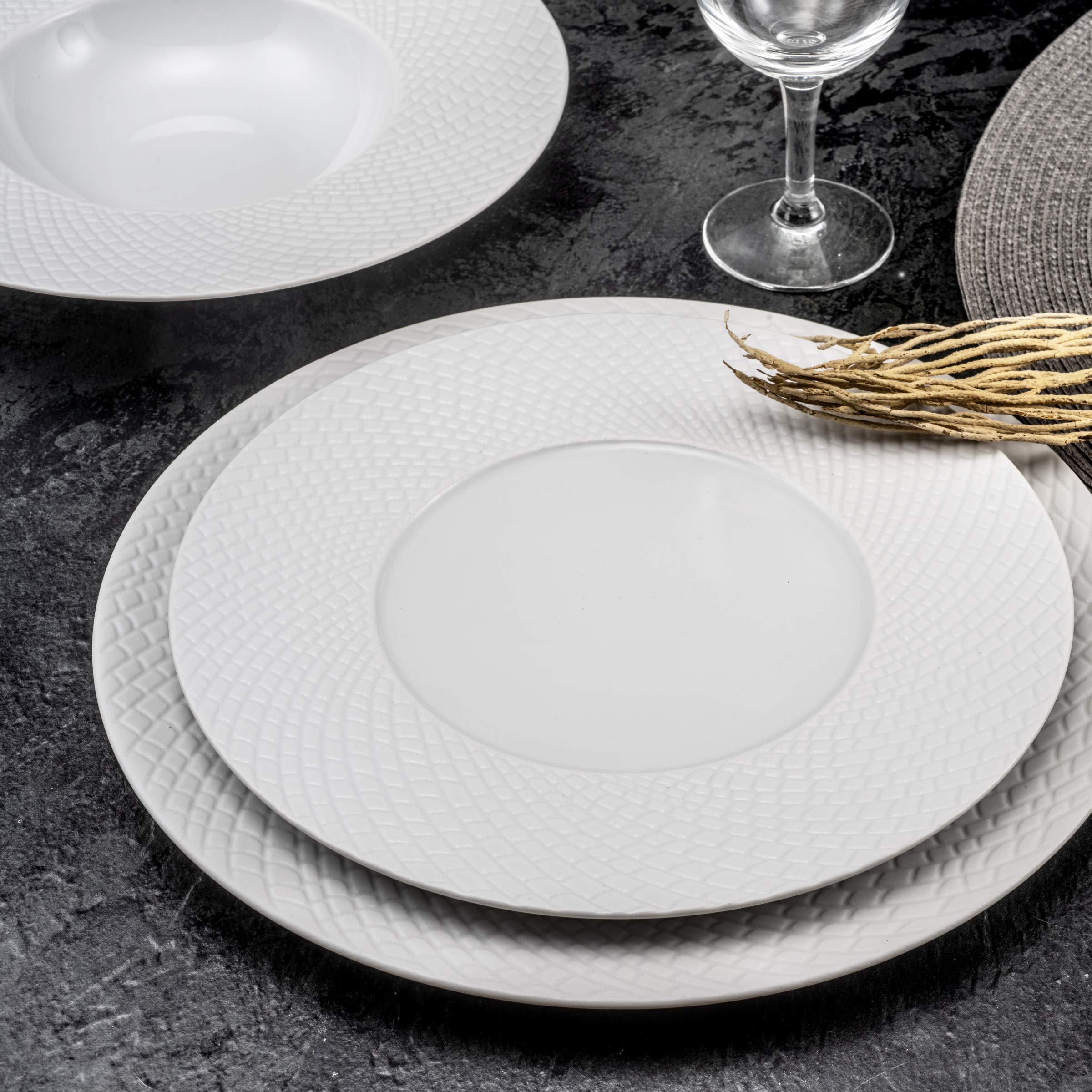 m-dard-de-noblat-sherane-lot-6-assiettes-dessert-porcelaine-blanc image 4