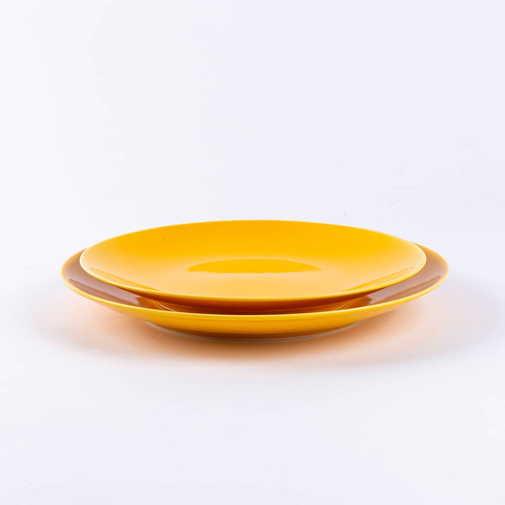 ogre-la-fabrique-assiette-dessert-porcelaine-jaune-moutarde-19-cm-2 image 4