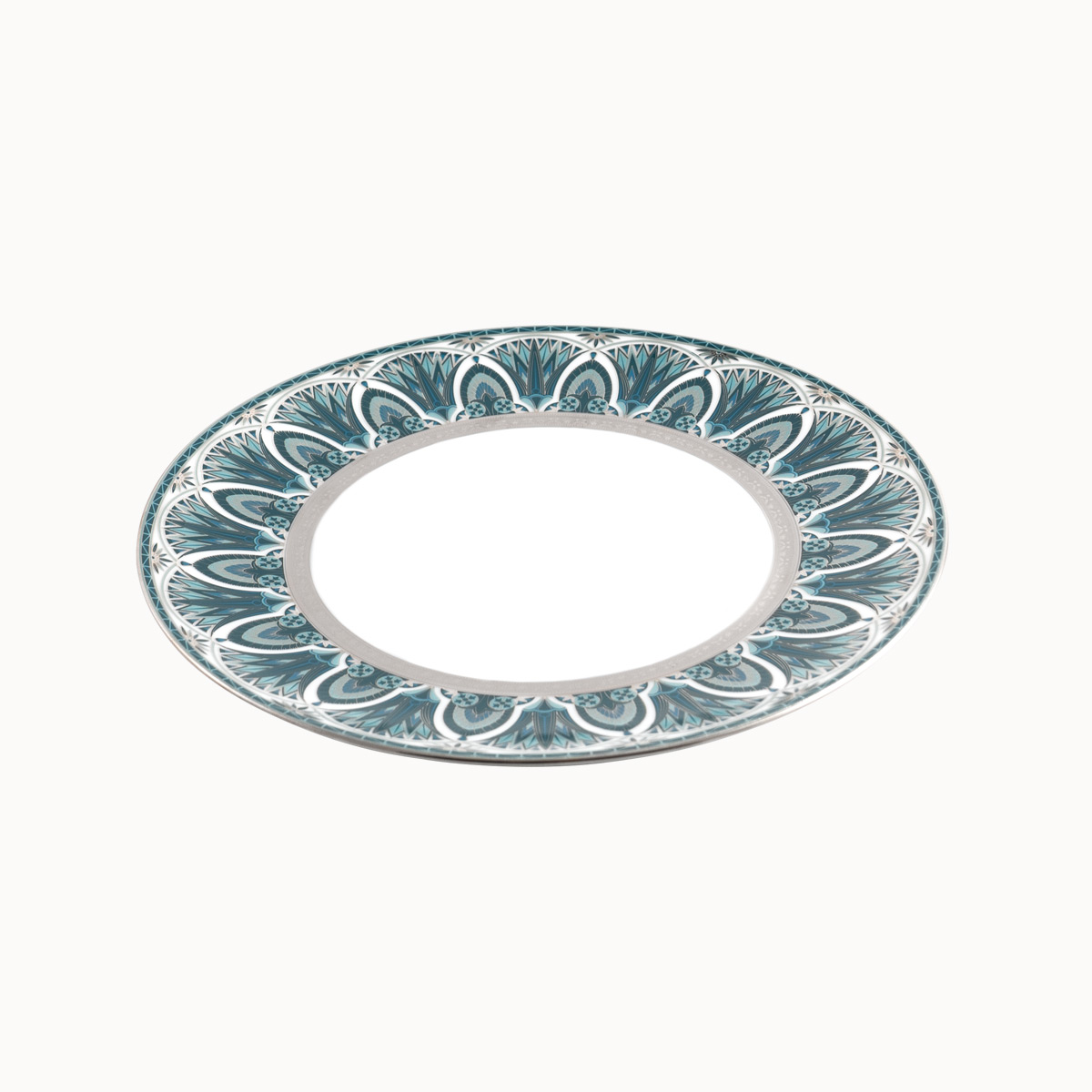 haviland-r-ves-du-nil-assiette-d-ner-vert-platine-porcelaine image 2