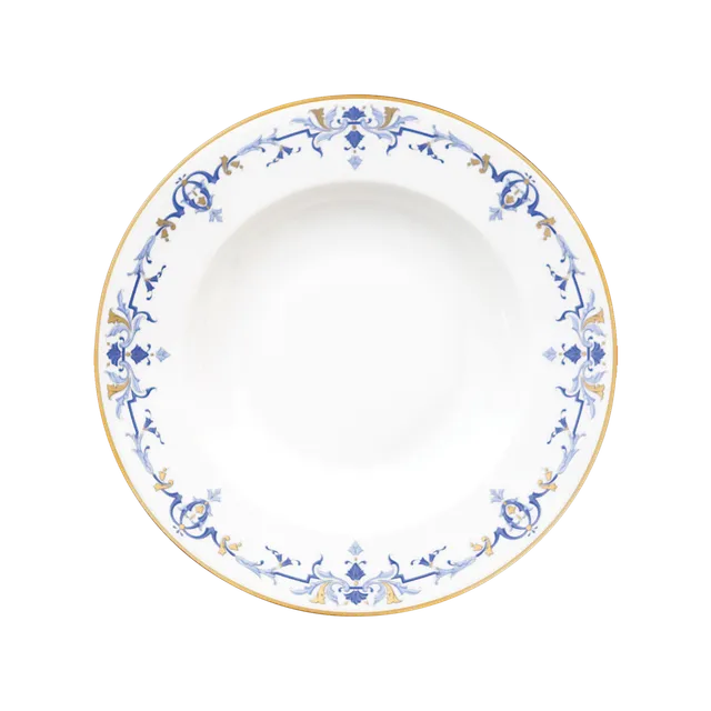 haviland-marthe-ritz-paris-assiette-creuse-aile-porcelaine image 1