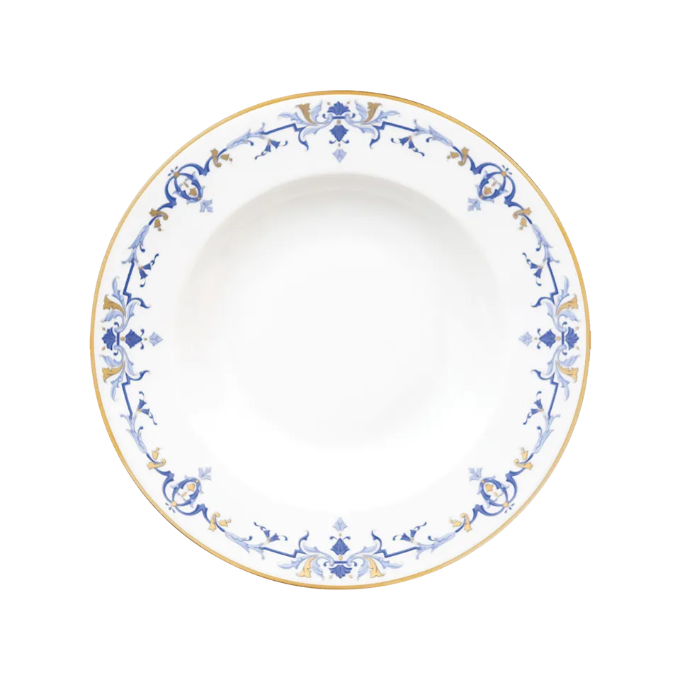 haviland-marthe-ritz-paris-assiette-creuse-aile-porcelaine image 1
