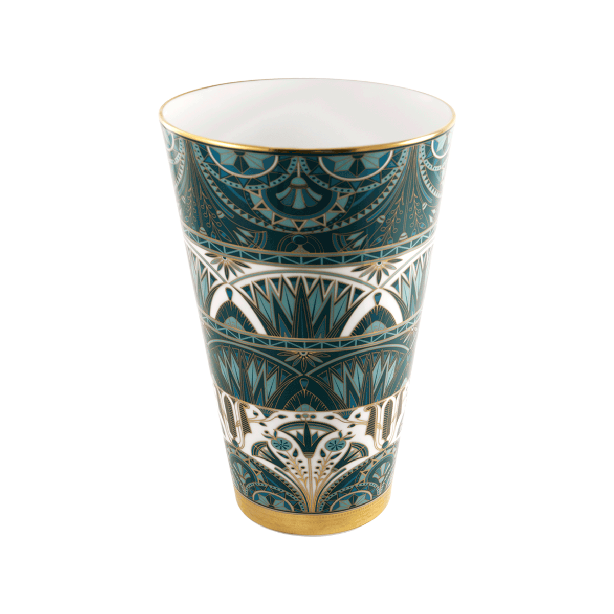 haviland-r-ves-du-nil-vase-grand-mod-le-vert-or-porcelaine image 1