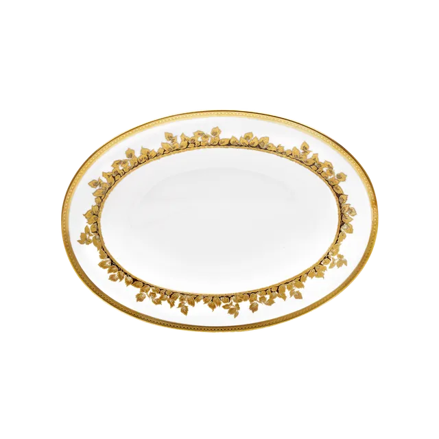 haviland-feuille-d-or-ravier-porcelaine-or image 1