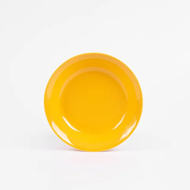 ogre-la-fabrique-essentielle-assiette-creuse-porcelaine-jaune-moutarde-19cm image 1