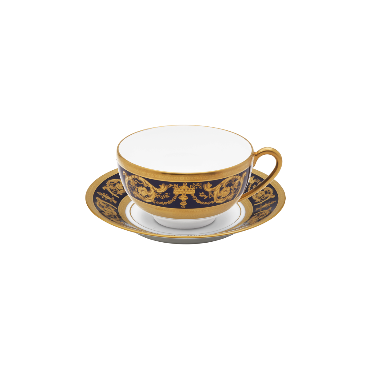 haviland-imp-rator-tasse-d-jeuner-bleu-de-four-or image 1
