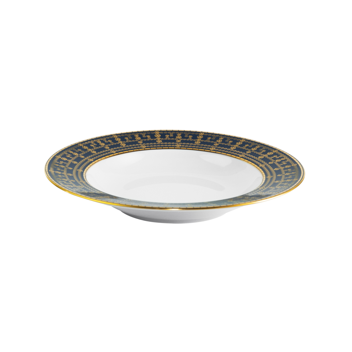 haviland-tiara-assiette-creuse-aile-bleu-de-prusse-or image 2